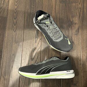 Puma Velocity Nitro Running Shoes Men's Size 11 Grey/ Black/ Green 194596-07
